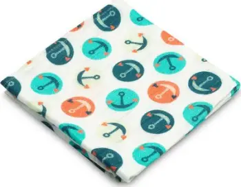 Pelena bambuje Bamboo Diaper Anchors, 75x75 cm, 100% viskozë bambuje, e bardhë