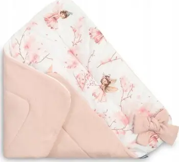 Pelena fole për bebe Baby Nest Muslin Fairies, 75x75 cm, rozë