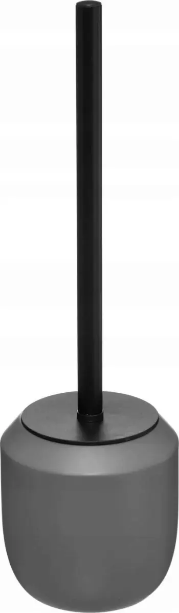 Mbajtëse furçe tualeti 5five Simply Smart Trio, 39cm, gri e zezë