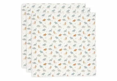 Pelena Muslin Roarsome 70x70cm, 3 copë - 1