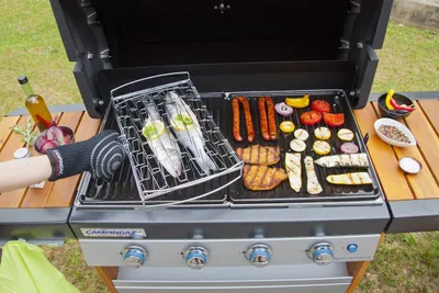 Dorezë furre Campingaz Premium, rezistente deri 350°C, për barbecue, e zezë - 2