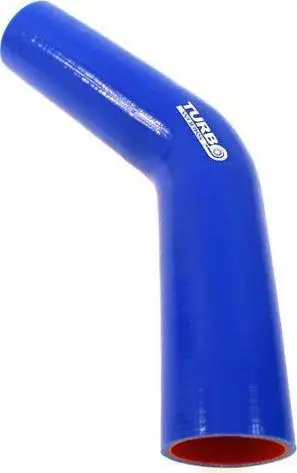 Lidhës silikoni TurboWorks Pro, kënd 45°, 80mm XL, blu