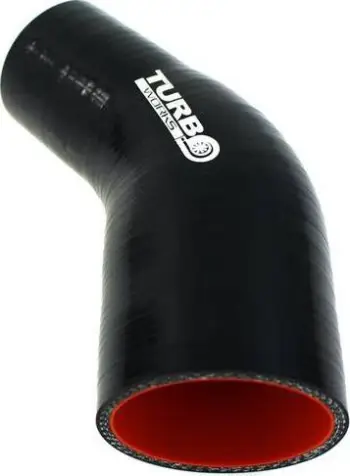 Lidhës silikoni TurboWorks Pro, reduktues 45°, 63-70mm, i zi