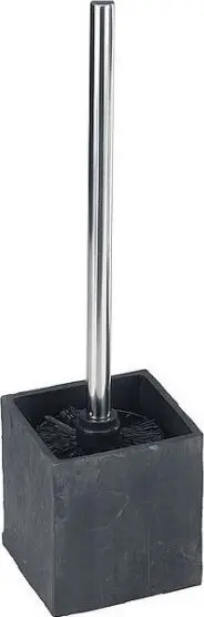 Mbajtëse furçe tualeti Wenko twm_504551, e lirë në këmbë, polyresin, e zezë
