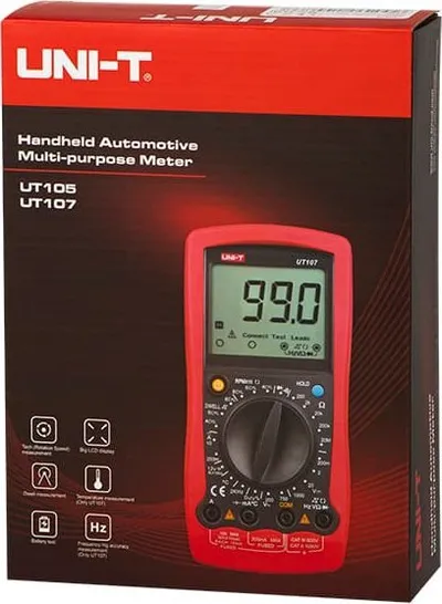 Multimetër automjetesh UNI-T UT105 Blow 9287, DC, ekran dixhital - 1
