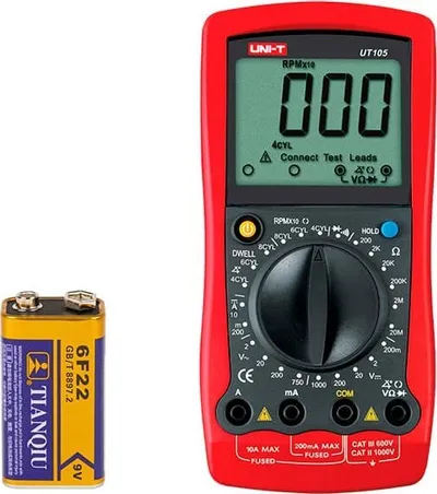 Multimetër automjetesh UNI-T UT105 Blow 9287, DC, ekran dixhital - 2