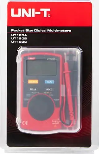 Multimetër Blow UT120A UNI-T, digital, xhep, i kuq