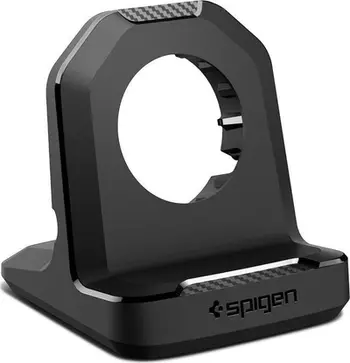 Mbajtëse karikuesi Spigen Rugged Armor Stand për Apple Watch, TPU i qëndrueshëm, e bardhë
