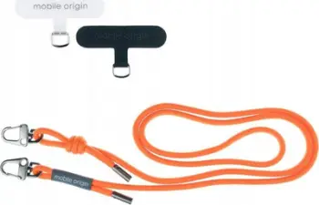 Rrip për telefon Mobile Origin Lanyard Rope, 6mm, 82-163cm, portokalli
