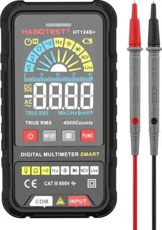 Multimetër digjital Habotest HT124B+, universal, NCV, me flashlight