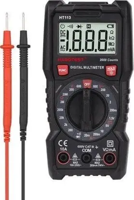 Multimetër digjital Habotest HT113, universal, ekran digjital, portokalli