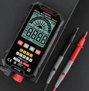 Multimetër dixhital Habotest HT126A, NCV, ekran i madh, portokalli