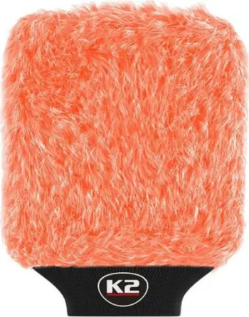 Dorezë larëse për vetura K2 Pro Wash Mitt, mikrofibër, e bardhë