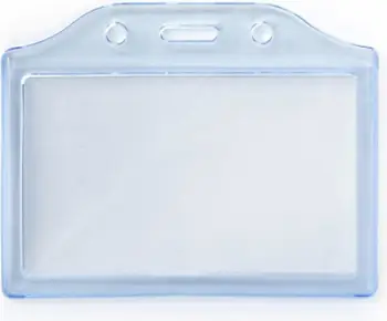 Mbajtëse kartelash Argo 2K H, PVC transparent, 55x90mm, blu 50 copë