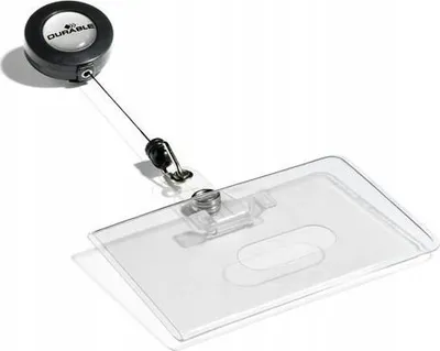Mbajtëse kartelash ID Durable A7, 59 x 86mm, set 10 copë, transparente - 1