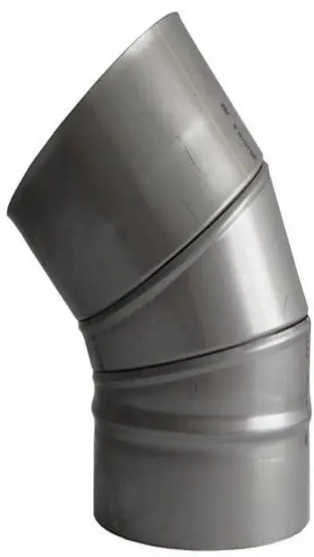 Gyp këndor Wade Chimney Elbow 115100000, 45°, për oxhak