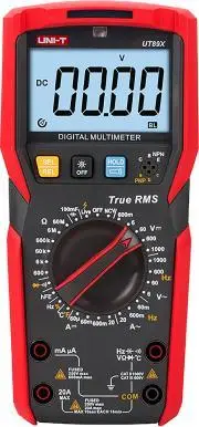 Multimetër UNI-T UT89X, AC/DC 1000V 20A, LCD, i kuq