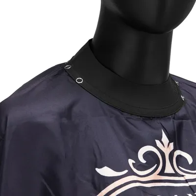 Pelerinë parukerie profesionale J-456, me shirit elastik, e zezë - 2