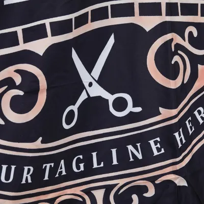 Pelerinë parukerie profesionale J-456, me shirit elastik, e zezë - 5