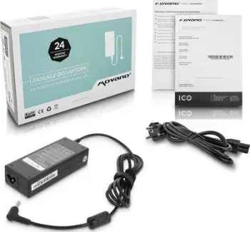 Adapter rryme Movano 19V 4.74A, 90W, prizë 5.5x2.5 mm, i zi