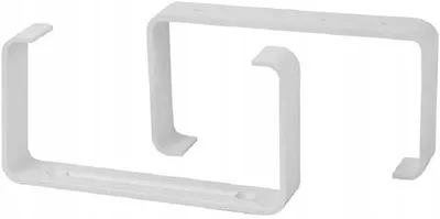 Mbajtëse kanali ventilimi Euro3plast, 220x55 mm, plastikë, e bardhë - 1