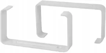 Mbajtëse kanali ventilimi Euro3plast, 220x55 mm, plastikë, e bardhë