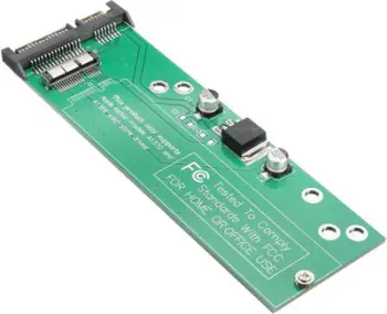 Adapter SATA MicroStorage MSSA7209, për SSD MacBook Air 12+6 pin, i gjelbër