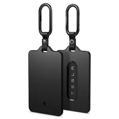 Mbajtëse karte Spigen Tesla Air Fit, set 2 copë, e zezë - 1
