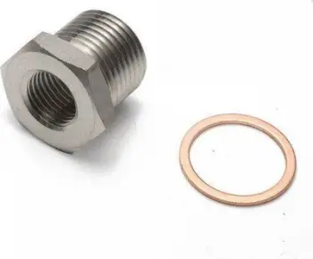 Adapter sonde lambda TurboWorks, M18x1.5 në M12x1.25, metalik