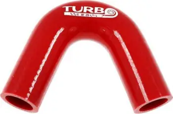 Gyp silikoni TurboWorks Elbow 135°, 63mm, i kuq