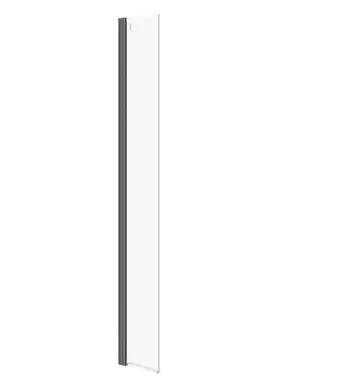 Mur anësor lëvizës MILLE S161-011, 30x200 cm, xham 8 mm, i zi