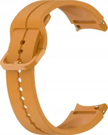 Rrip silikoni për smartwatch Samsung Galaxy Watch 4 5, unisex, i verdhë