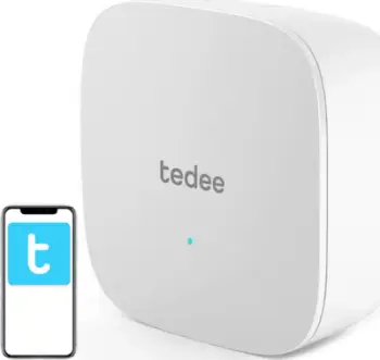 Ura inteligjente Tedee Bridge, WiFi dhe Bluetooth, plug and play, e bardhë