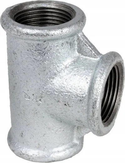 Lidhës tee i reduktuar i galvanizuar Hydroland, 2" x 1" x 2" - 3