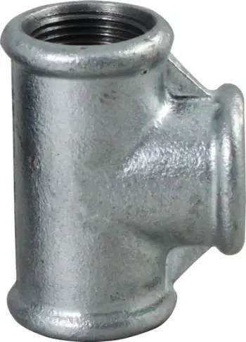 Lidhës tee i reduktuar i galvanizuar Hydroland, 2" x 1" x 2"