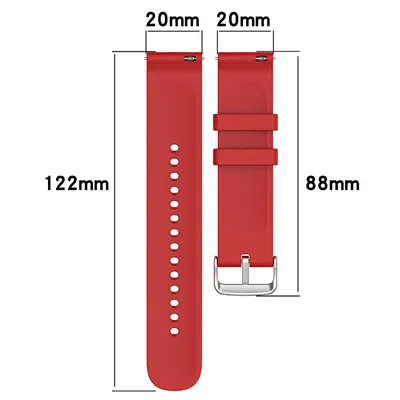 Rrip silikoni 4wrist për orë smart, i zi - 4