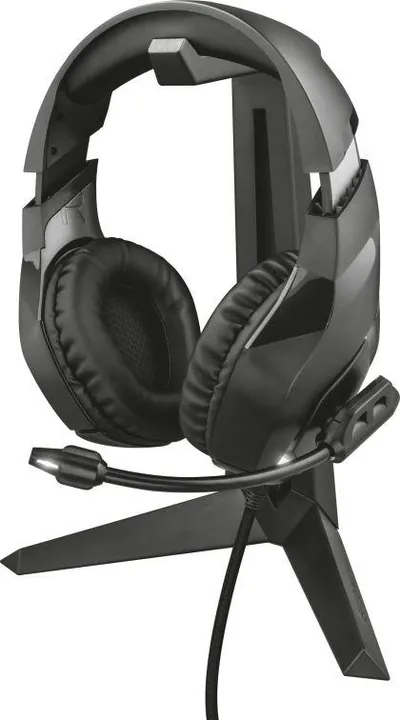 Mbajtëse kufjesh Trust GXT260 Cendor (22973), e zezë - 3