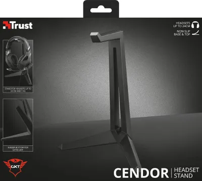 Mbajtëse kufjesh Trust GXT260 Cendor (22973), e zezë - 7