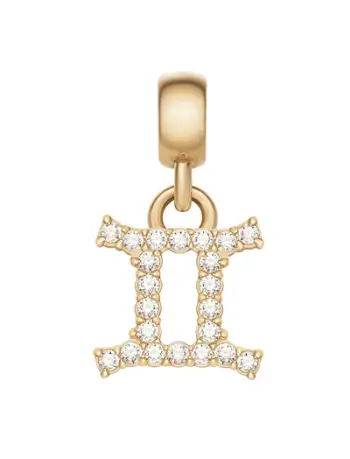 Pendant për varëse/ byzylykë Daniel Wellington Gemini Crystal Zodiac DW00400758, i artë