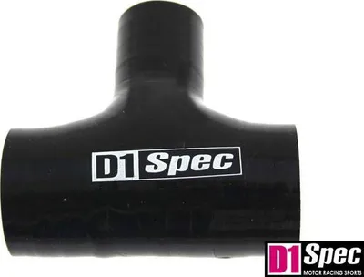 Lidhës T silikonik D1Spec D T-Connector, 51mm, 15mm, i zi - 1