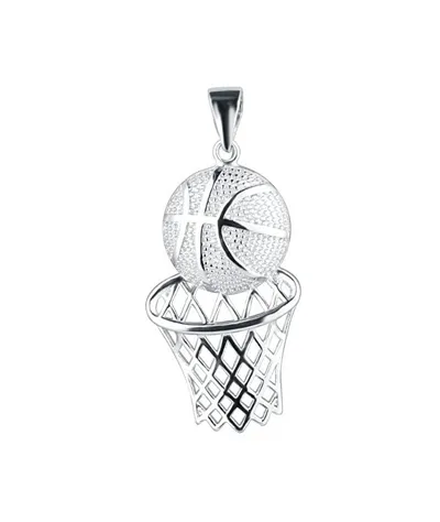 Pendant për varëse Evolution Group Basketball ball and net 64024, i argjendtë - 1