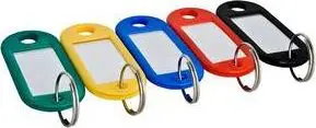 Etiketë çelësash Argo Key Fob, plastike, paketim 100 copë, e zezë