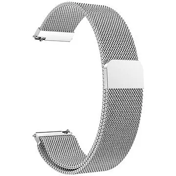 Rrip smartwatch Eternico Elegance Milanese Pro, 20mm, çelik inox, argjendtë - 1