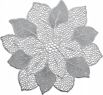 Nape tavoline Zeller Present 26916, set 6 copë, 49x47cm, argjendi