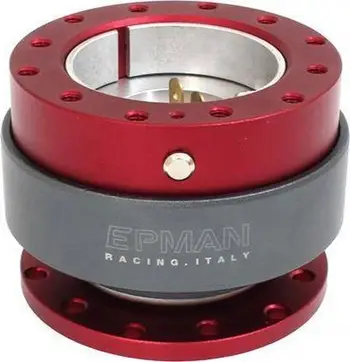 Nabë shpeçlirimi Epman Quick Release Snap, alumini, 6 vrima, e kuqe