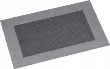 Napsë tavoline Napkina Double Sided, PVC, argjendtë me shkëlqim