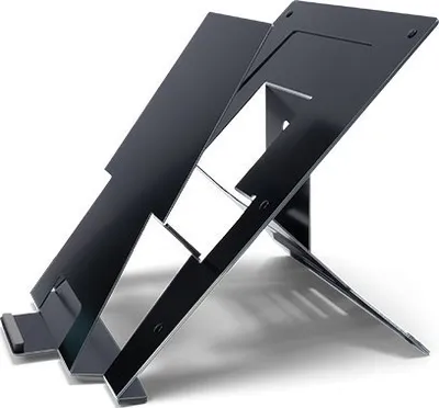 Mbajtëse laptopi R-Go Tools Riser Document, ergonomike, e palosshme, argjendi - 1
