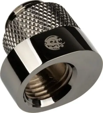Adaptor ftohës uji Bitspower X-Cross, G1/4, offset 5 mm, Black Sparkle i zi