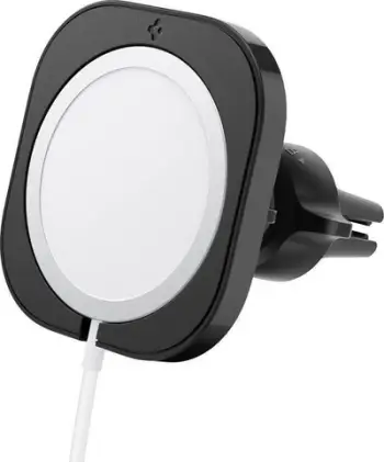Mbajtëse magnetike për veturë Spigen MagFit, për MagSafe, rrotullim 360°, e zezë