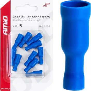 Lidhëse femërore cilindrike 5mm, 1.5-2.5mm², set 10 copë, plastike